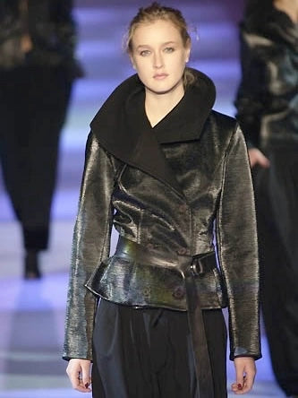 EMPORIO ARMANI - F/W 2002 METALLIC FINISH DOUBLE BREASTED JACKET