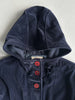 ARMANI JEANS - 1990s CORDUROY HOODED COAT