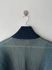 ISSEY MIYAKE - A/W 2013 PLEATED ZIPPED LONG SLEEVE TOP
