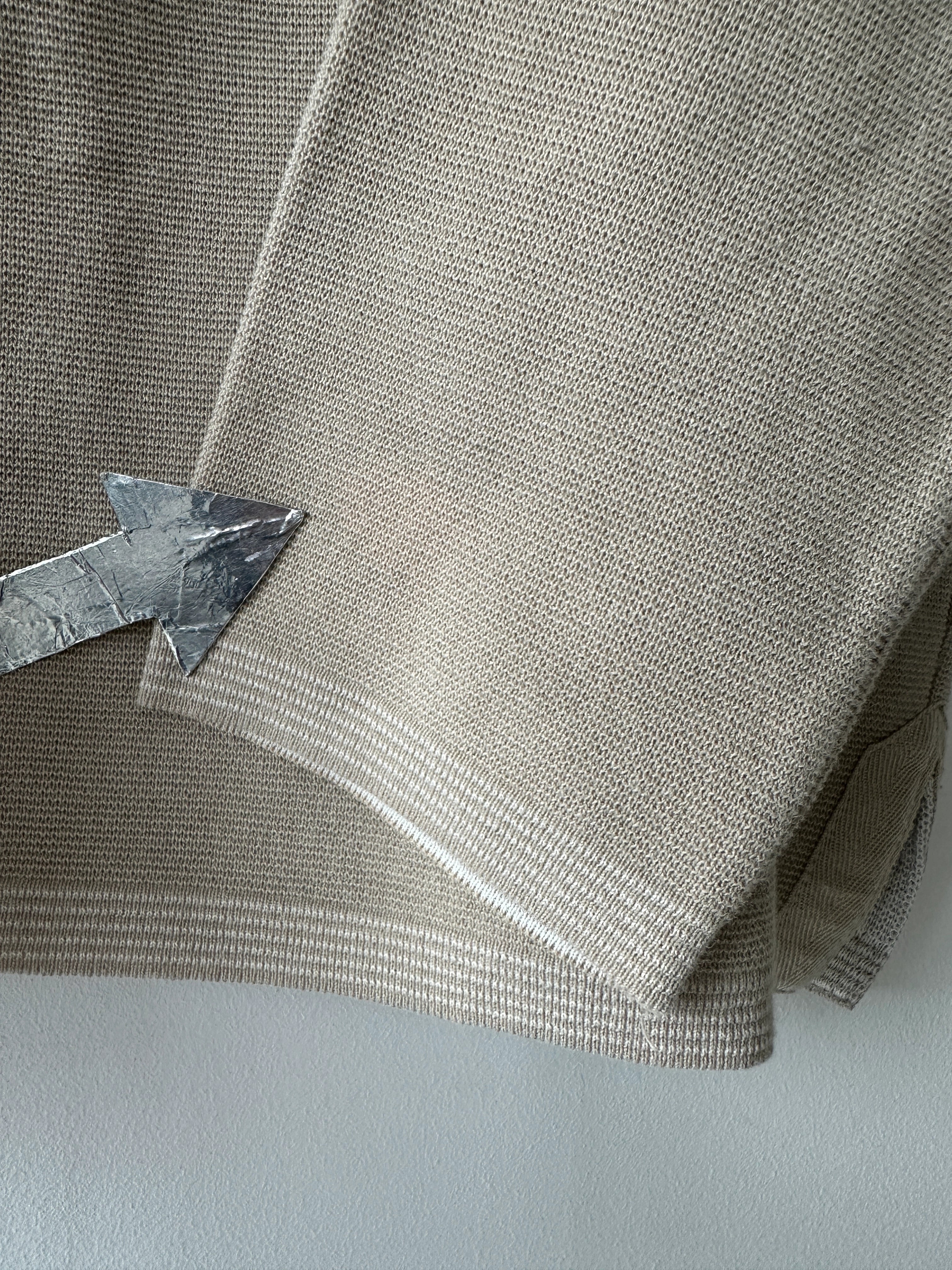 GIANFRANCO FERRÉ - 1990s TEXTURED KNIT CROP FIT PULLOVER