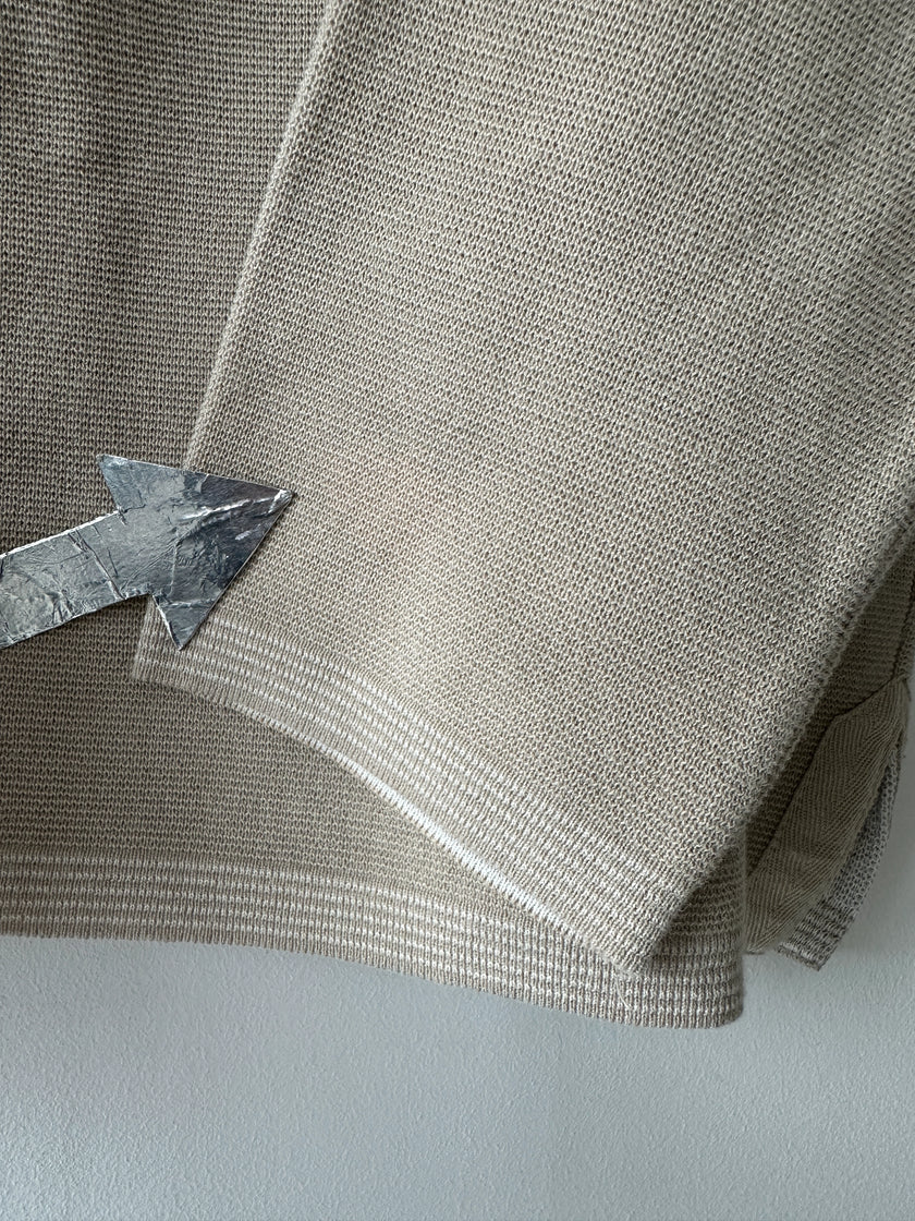 GIANFRANCO FERRÉ - 1990s TEXTURED KNIT CROP FIT PULLOVER