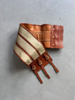 DSQUARED² – 2000s STRAW & LEATHER BELT WITH BUCKLES