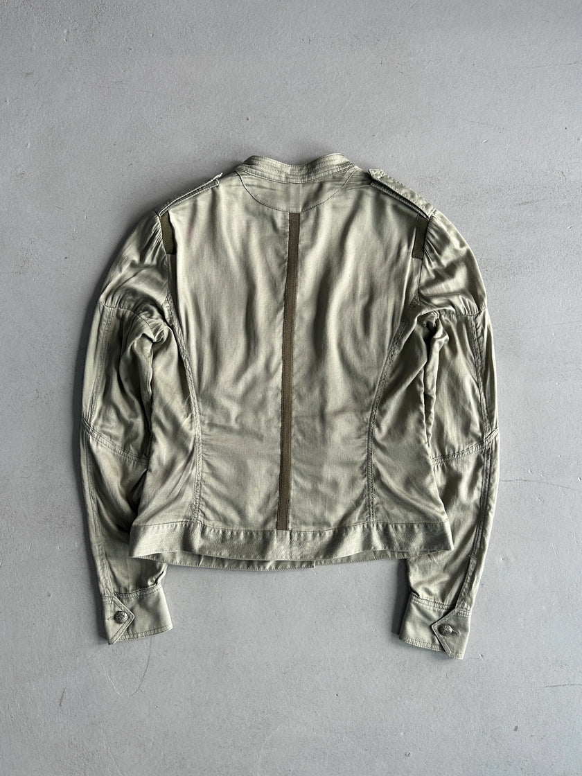 C’N’C COSTUME NATIONAL - 2000s CONTRASTING GREEN LIGHT JACKET