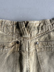 1990s WIDE LEG CORDUROY PANELS CARGO TROUSERS