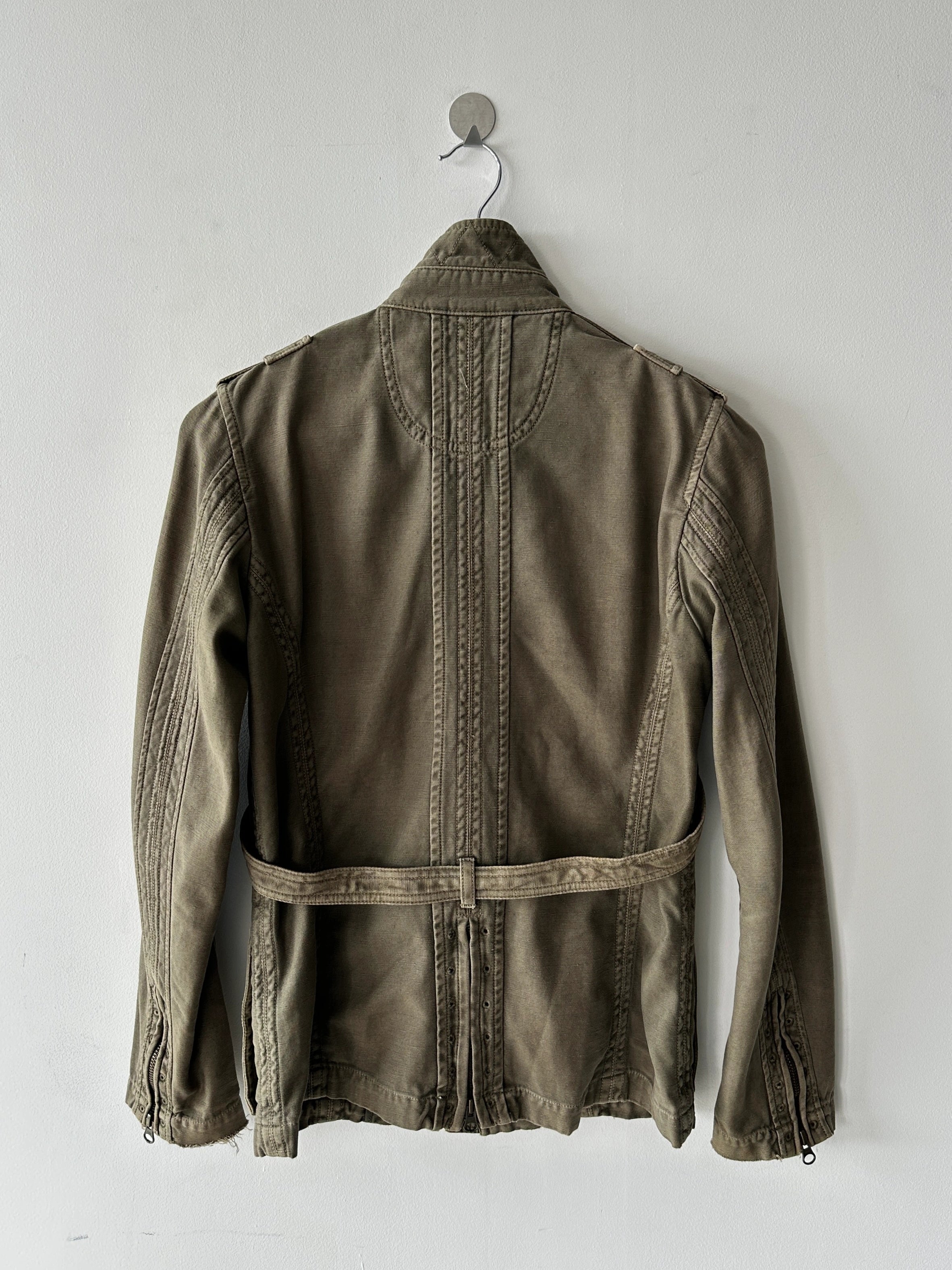 HALB BY KIMINORI MORISHITA  - 2000s STRAIGHT FIT JACKET WITH BONDAGE DETAILS