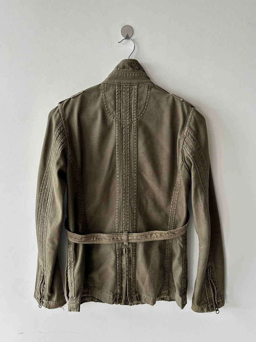 HALB BY KIMINORI MORISHITA  - 2000s STRAIGHT FIT JACKET WITH BONDAGE DETAILS