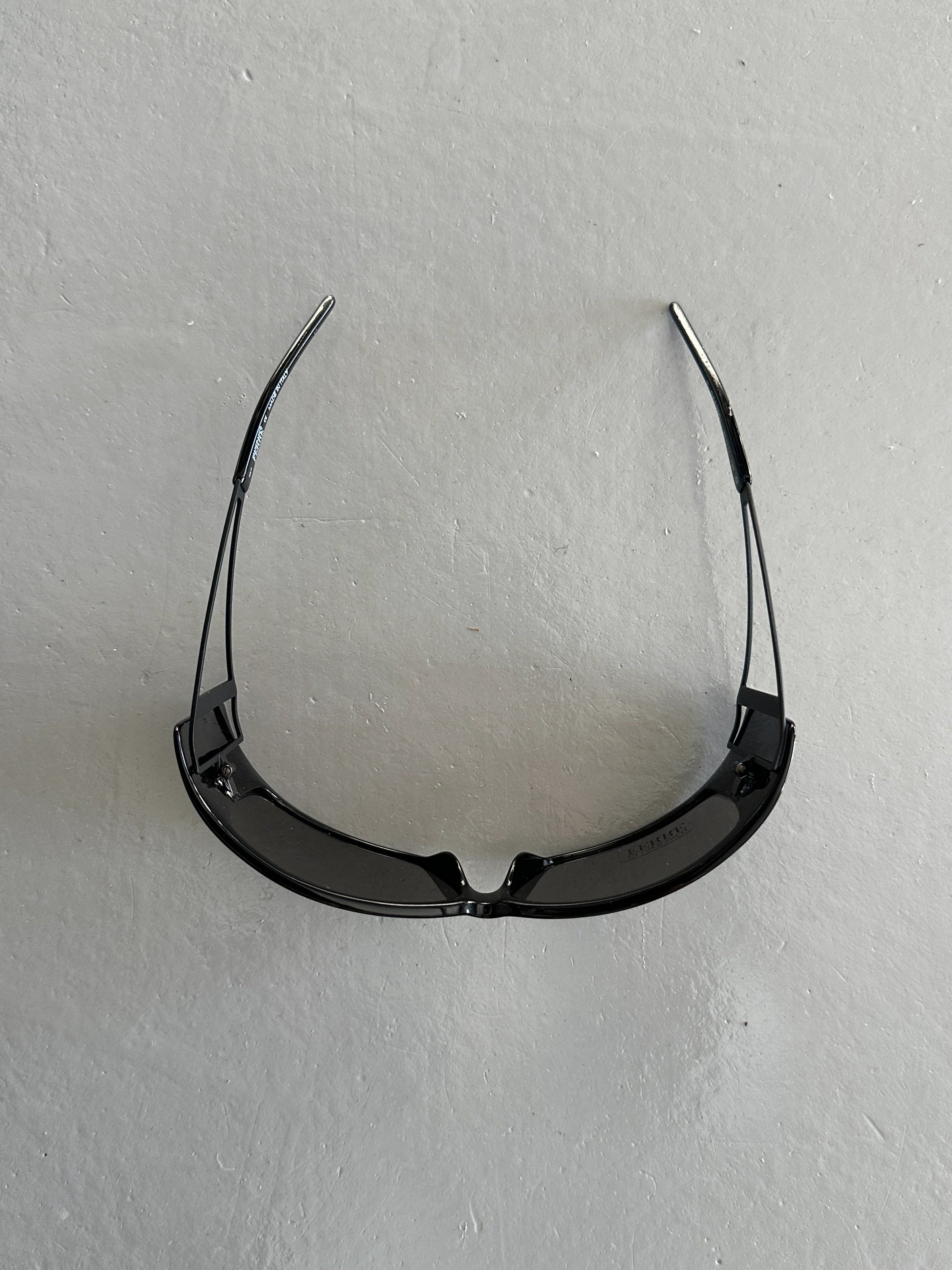 GIANFRANCO FERRÉ - 1990s WRAPAROUND SUNGLASSES WITH CUT OUT ARMS