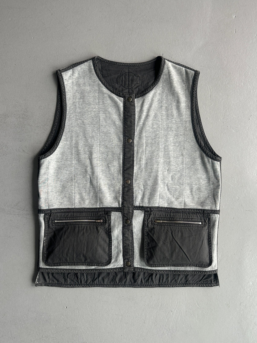 ISSEY MIYAKE - 1990s REVERSIBLE PARACHUTE VEST WITH OVERSIZED POCKETS