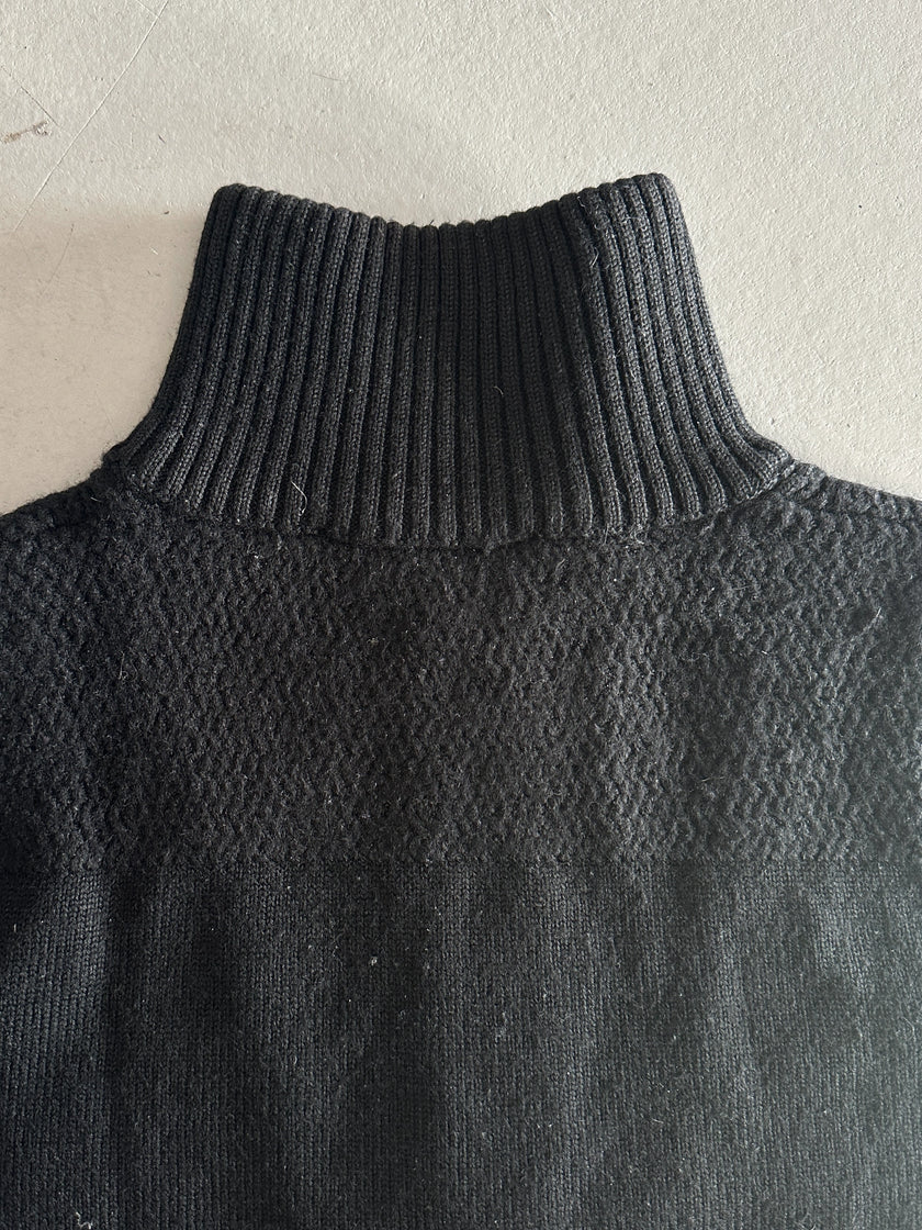 BIKKEMBERGS - 2000s FUNNEL NECK HALF SLEEVE JUMPER
