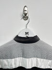 COMME DES GARÇONS - early 2000s PANELED LONG SLEEVE SHIRT WITH CONTRASTING SLEEVE AND BACK
