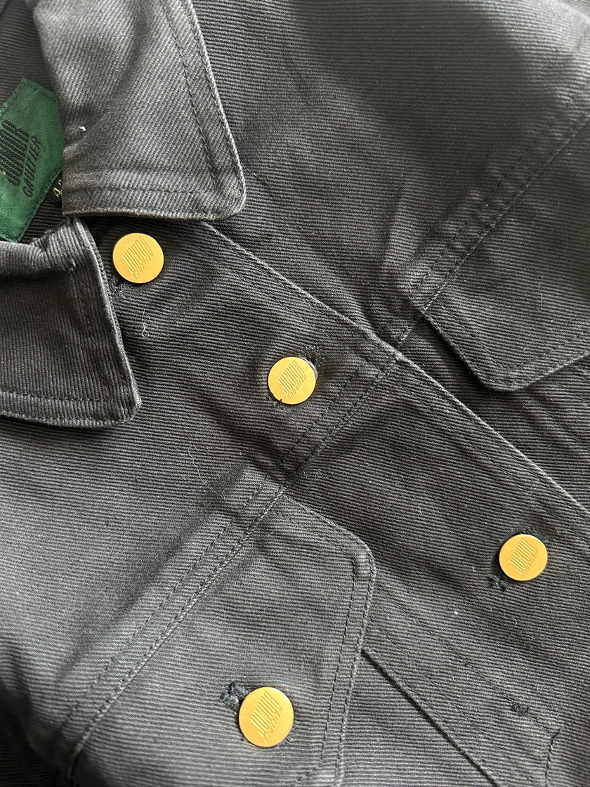 JEAN PAUL GAULTIER - S/S 1988  BLACK DENIM CORSET JACKET