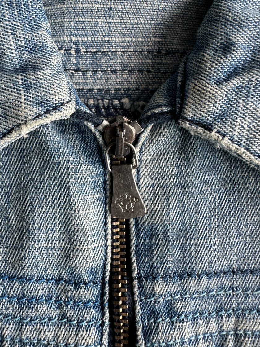 VERSACE JEANS COUTURE - 2000s CROP FIT DENIM JACKET