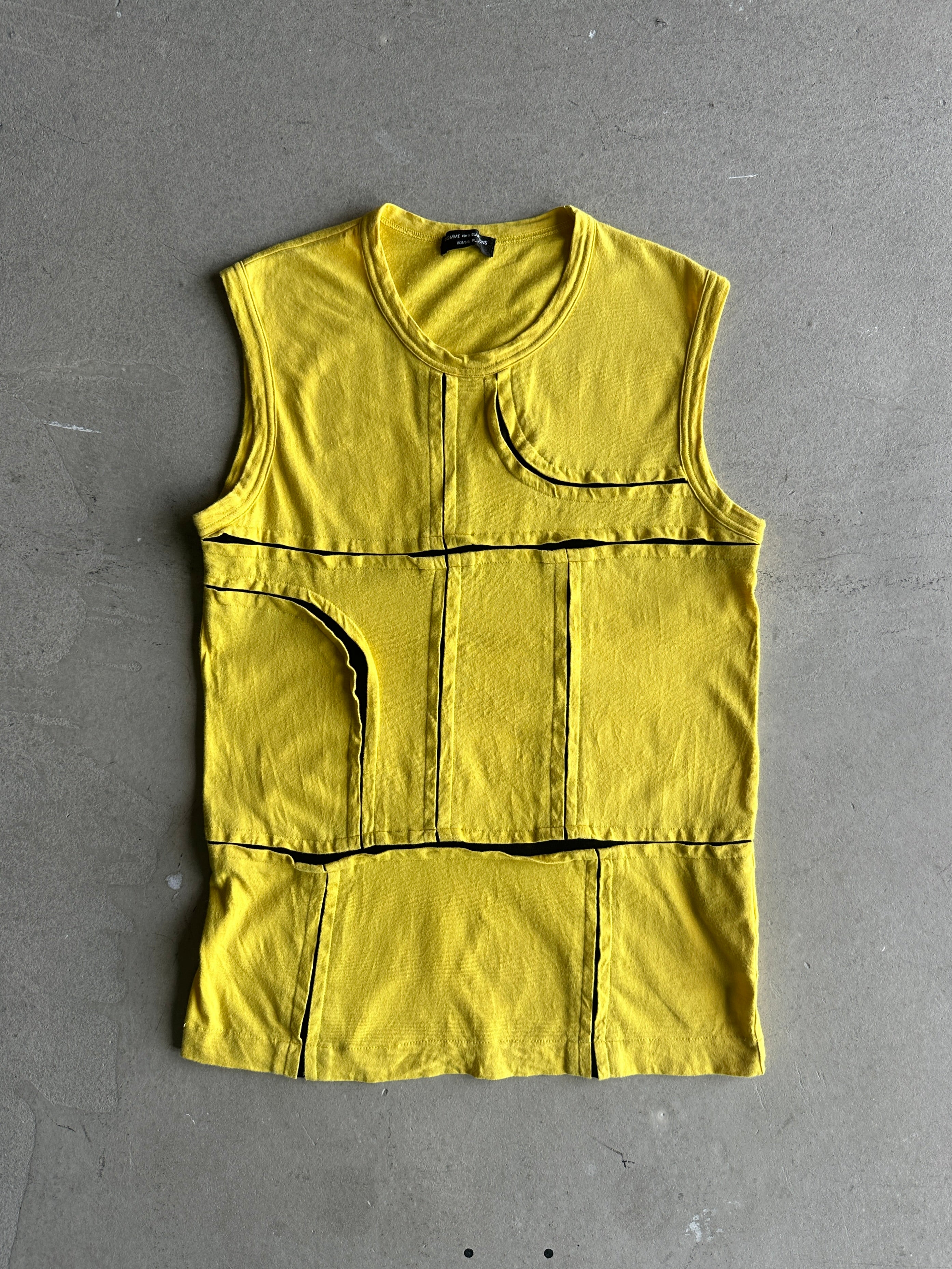 COMME DES GARÇONS HOMME PLUS - S/S 2000 ABSTRACT GRID VEST TO