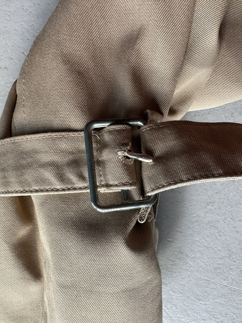 BURBERRYS - 1970s DOUBLE BREASTED EXTRA LONG TRENCH COAT