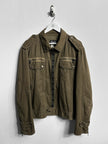DOLCE & GABBANA - S/S 2006 TRUCKER JACKET WITH LOGO TAPE AT FRONT ZIP