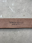 GIORGIO ARMANI - 1980s LEATHER BELT