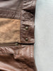 1980s DROPPED SHOULDER LEATHER AND SUEDE BOMBER JACKET