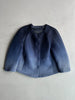 ARMANI COLLEZIONI - S/S 2015 GRADIENT BLUE STRUCTURED MESH JACKET