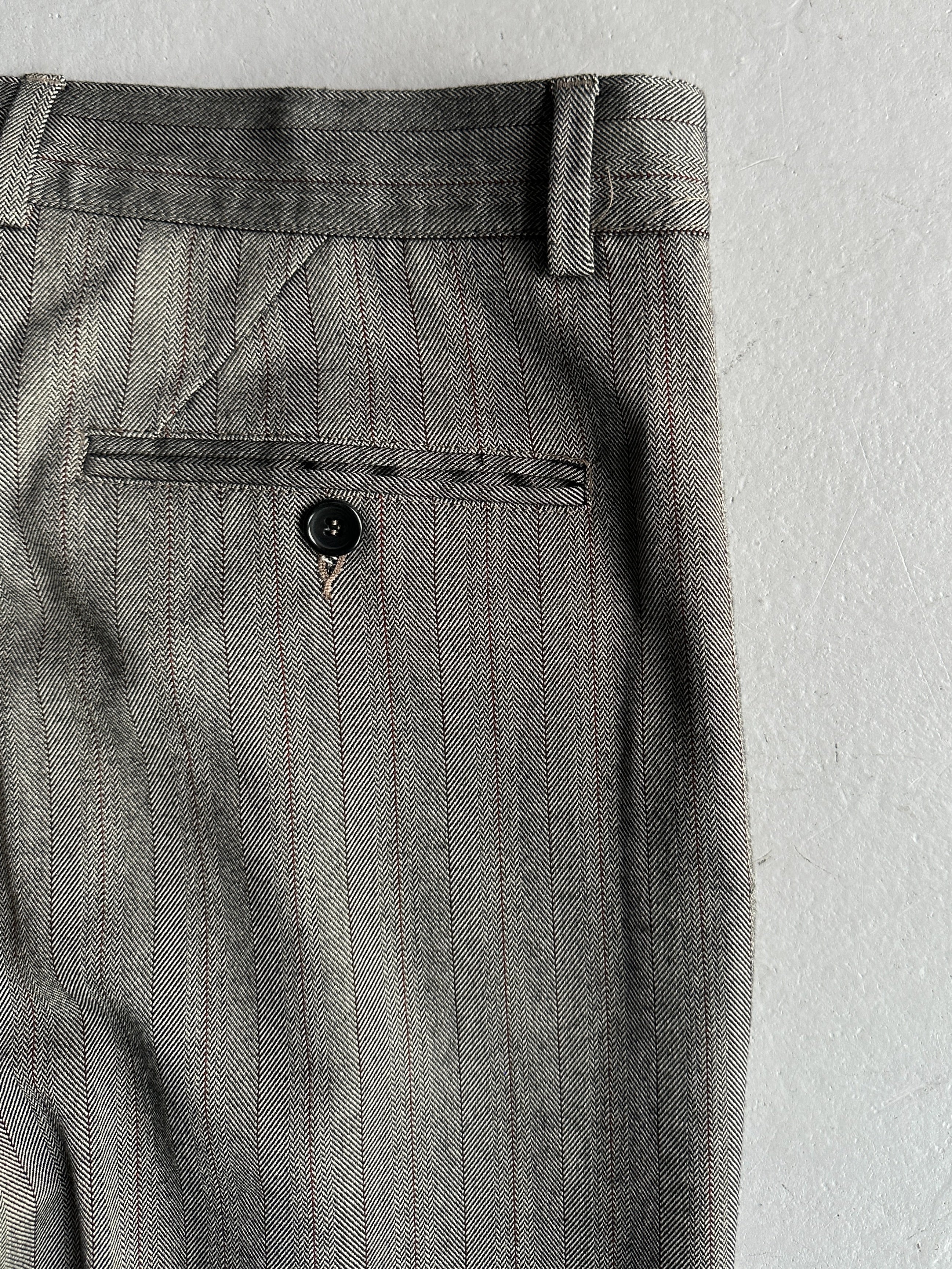 DANIELE ALESSANDRINI - 1990s STRAIGHT LEG TAILORED TROUSERS