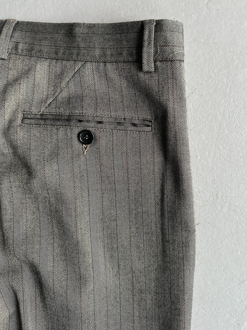 DANIELE ALESSANDRINI - 1990s STRAIGHT LEG TAILORED TROUSERS