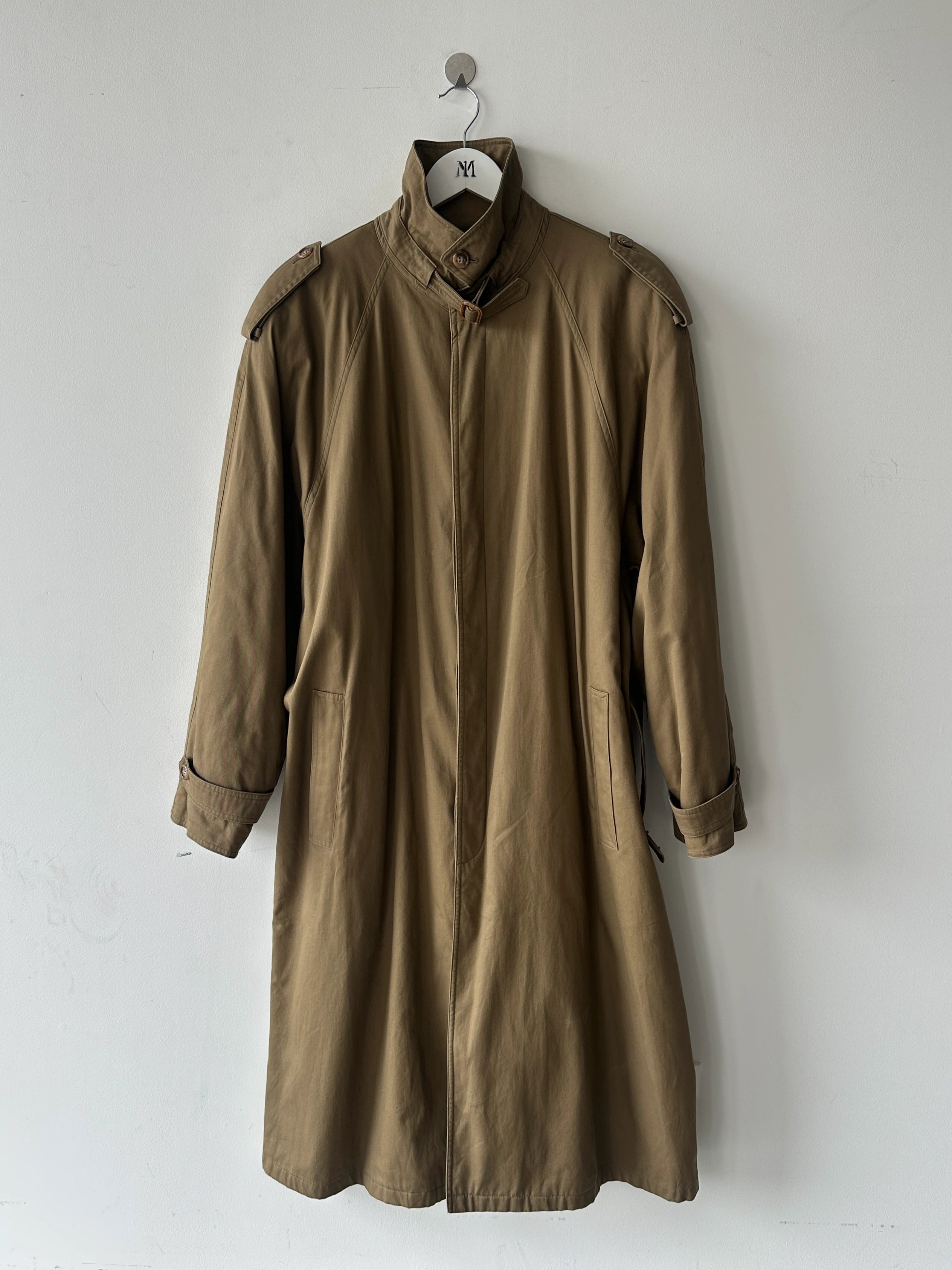 ITALIAN LABEL 1990s BELTED TRENCH COAT