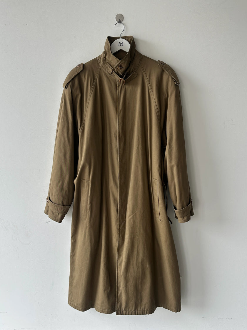 ITALIAN LABEL 1990s BELTED TRENCH COAT