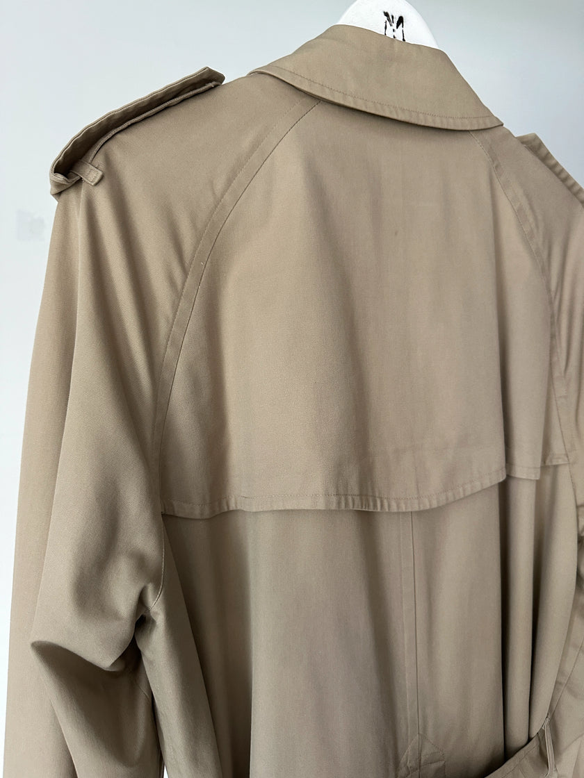 BURBERRYS - 1970s DOUBLE BREASTED EXTRA LONG TRENCH COAT