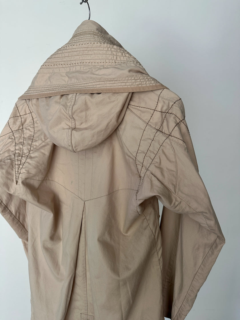 MARITHÉ + FRANÇOIS GIRBAUD - F/W 2008 RUCHED FRONT ADJUSTABLE JACKET