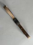 GIANFRANCO FERRÉ -  early 2000s WAXED LEATHER BELT WITH METAL BUCKLE
