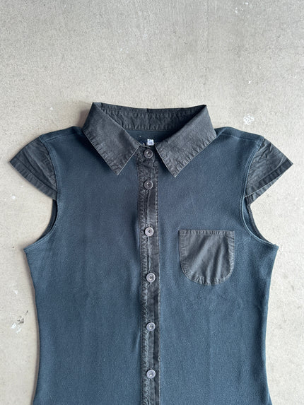 ARMANI JEANS - 1990s POLO TOP