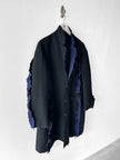 UNDERCOVER - F/W 2014 OVERSIZED DECONSTRUCTED WOOL COAT WITH RAW EDGES