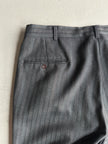 1990s PINSTRIPED STRAIGHT FIT TAILORED TROUSERS