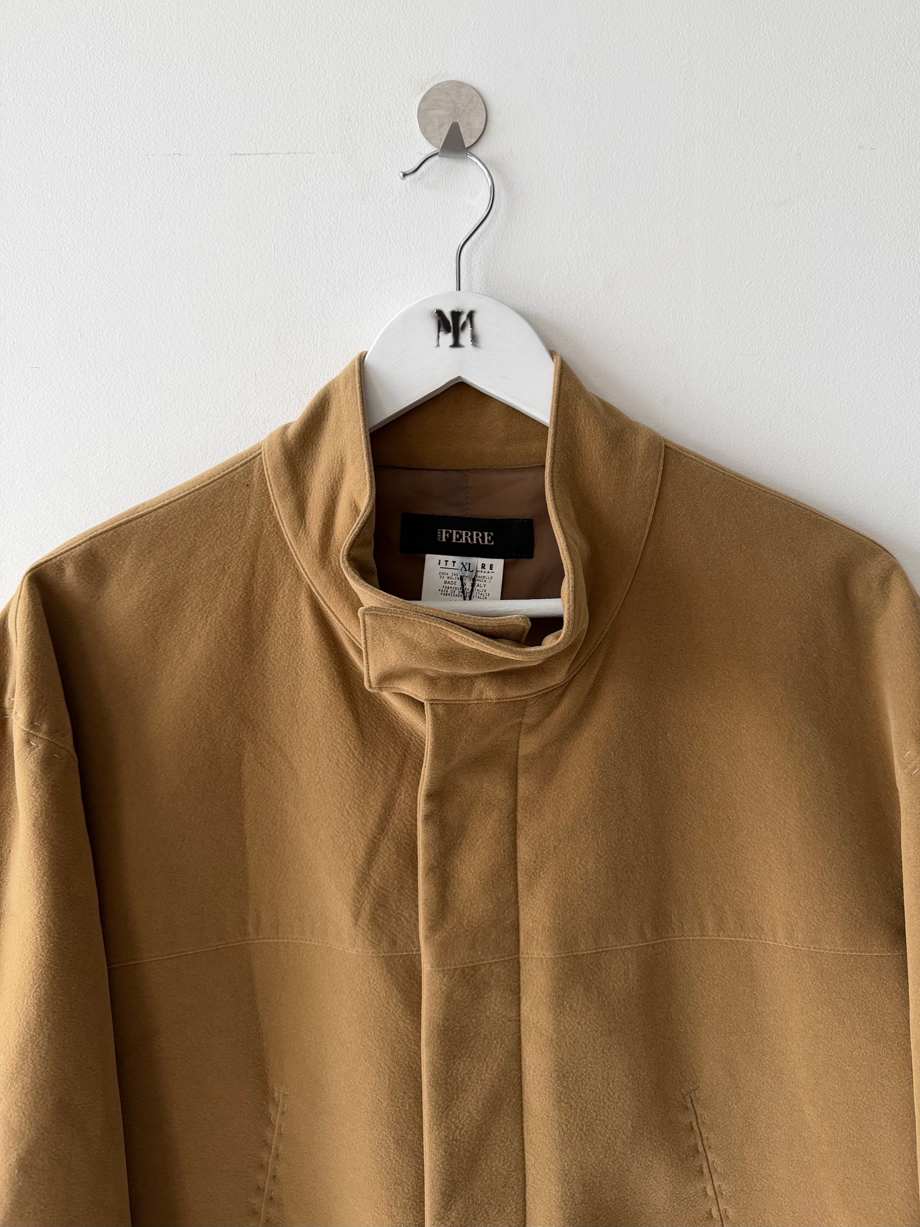 GIANFRANCO FERRÉ - 1990s STAND COLLAR STRAIGHT FIT JACKET WITH STITCHING DETAILS