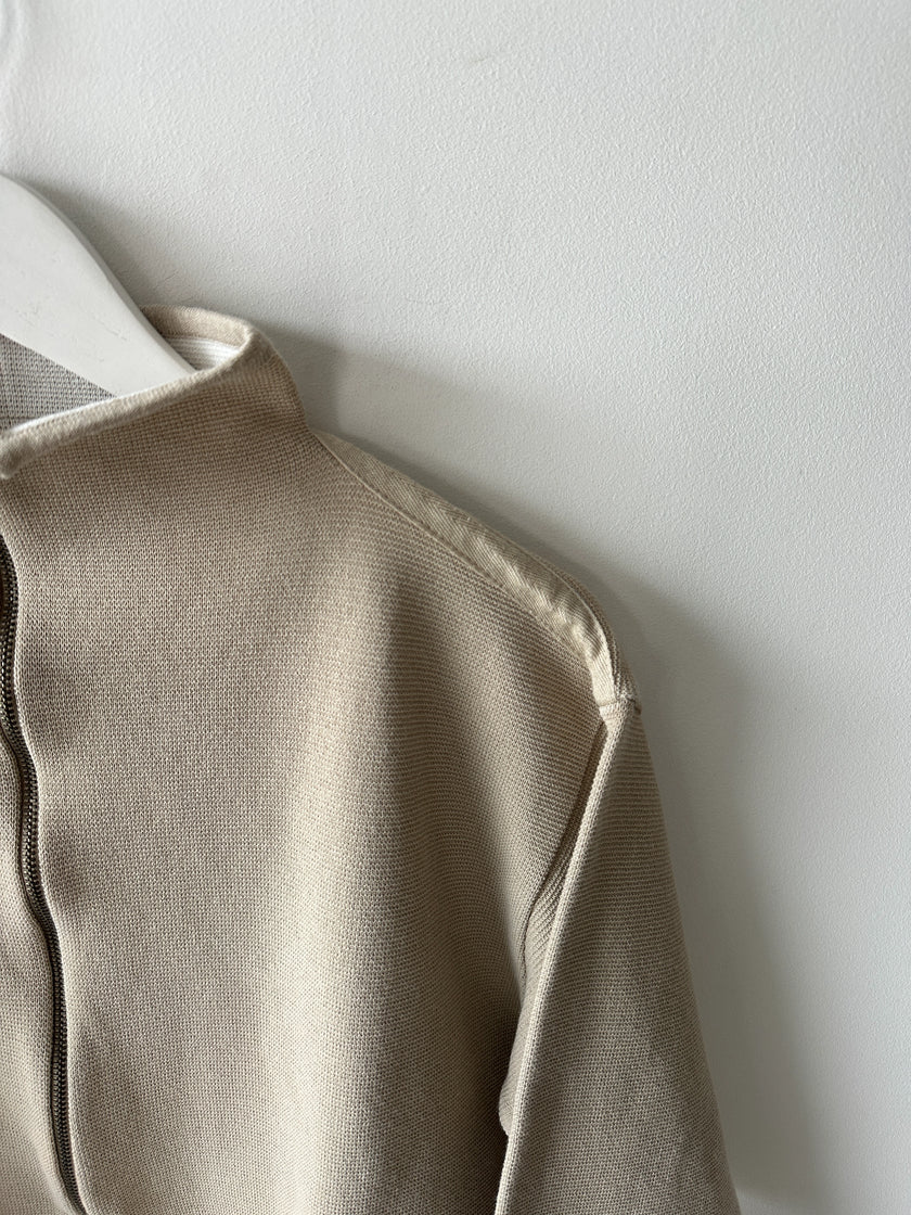 GIANFRANCO FERRÉ - 1990s TEXTURED KNIT CROP FIT PULLOVER