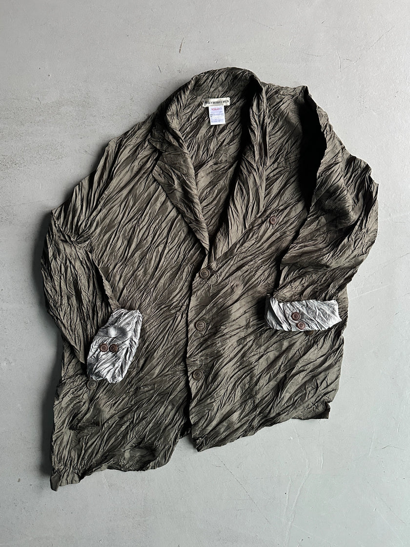 ISSEY MIYAKE MEN - F/W 1996 ASYMMETRIC CRINKLED SHIRT