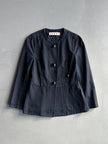 MARNI - 1990s COLLARLESS JACKET WITH PEPLUM HEM