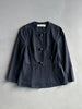 MARNI - 1990s COLLARLESS JACKET WITH PEPLUM HEM