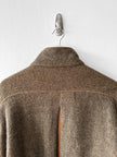ITALIAN LABEL - 1980s WOOL BOMBER JACKET WITH LEATHER PANELS
