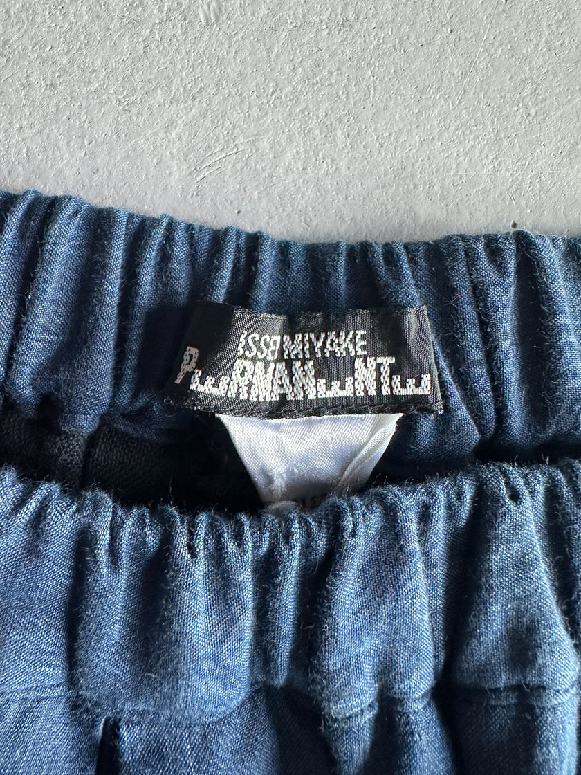 ISSEY MIYAKE PERMANENTE - 1990s 2 PIECES SET TROUSERS AND JACKET