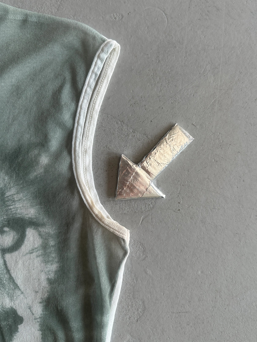 ROBERTO CAVALLI - 2000s BI-COLOUR MESH TOP