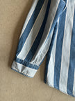 1990s STRIPED DENIM LONG SLEEVE SHIRT