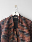 ISSEY MIYAKE - 1980s LAYERED FRONT WOOL BLAZER