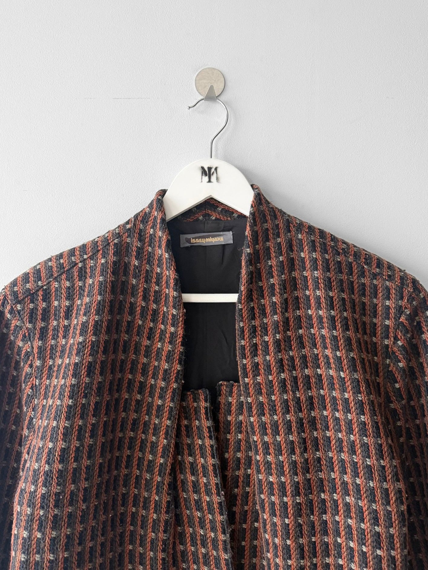 ISSEY MIYAKE - 1980s LAYERED FRONT WOOL BLAZER