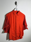 ISSEY MIYAKE - S/S 2014 RELAXED FIT SHIRT WOTH MESH PANELED MESH SLEEVE