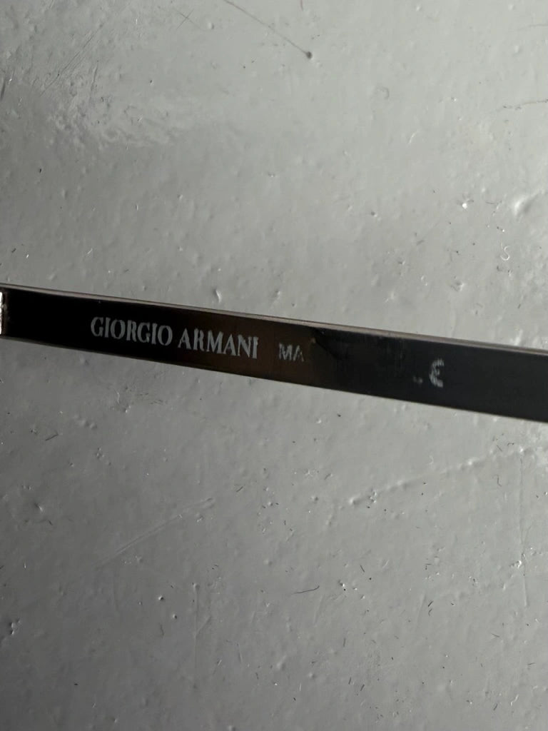 GIORGIO ARMANI -  1990s OVAL SUNGLASSES WITH METAL FRAME