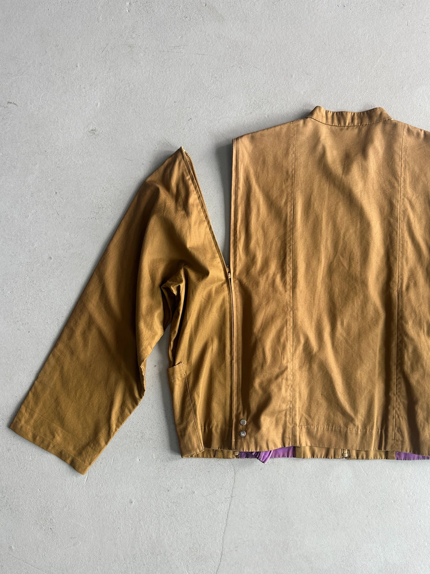 JACQUES ESTEREL - 1970s 2 in 1 ZIPPABLE VEST JACKET