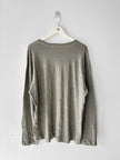 ISSEY MIYAKE - 1990s LOOSE FIT CREW NECK CRINKLED LONG SLEEVE TOP