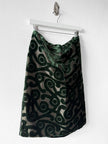 PRADA - F/W 2009 DEVORE VELVET KNEE LENGTH SKIRT