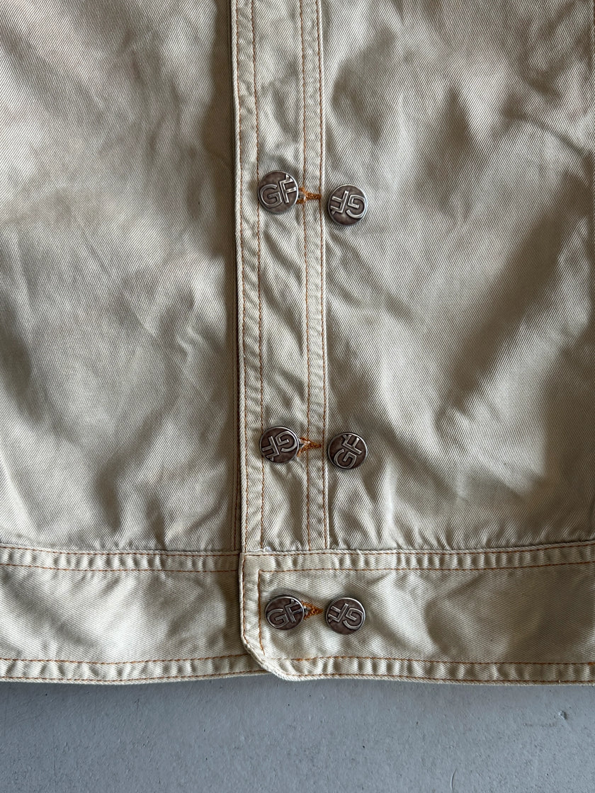 GIANFRANCO FERRÉ GF - 1990s DOUBLE BUTTON FRONT LIGHT JACKET