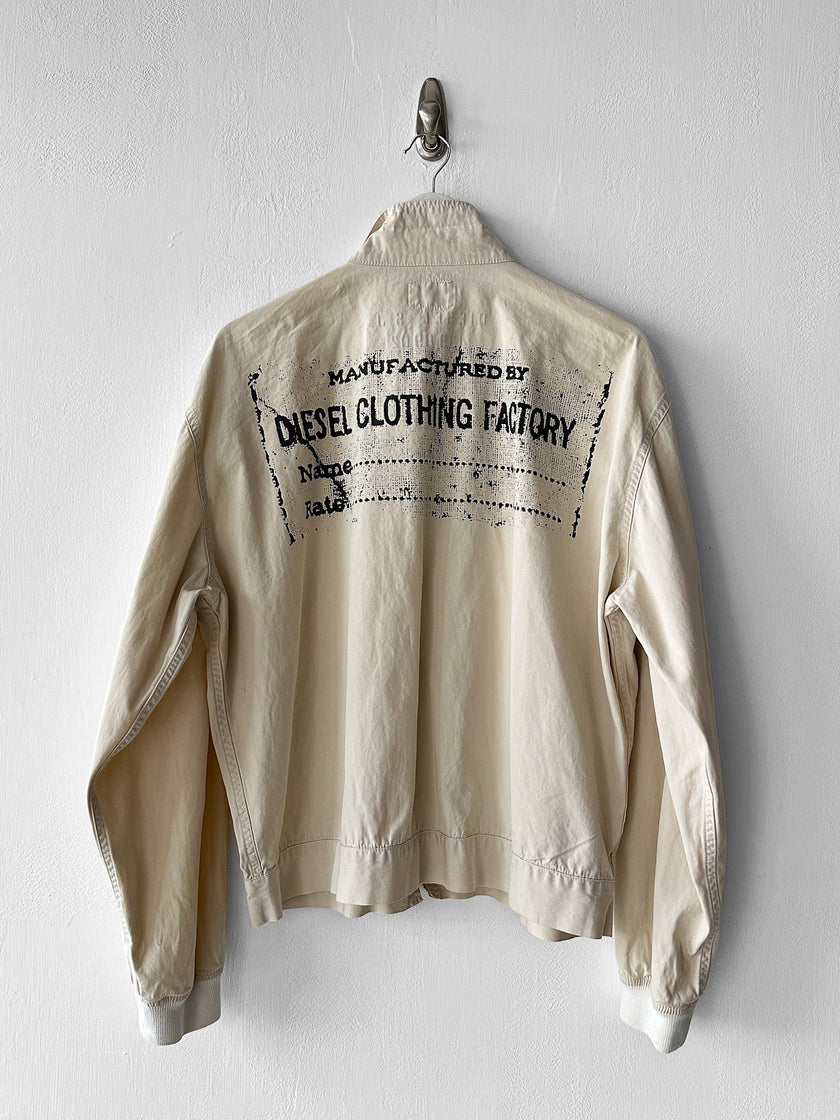 DIESEL - 1980s 2 in 1 BOMBER JACKET WITH LAYERED ZIPPED VEST